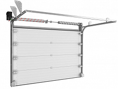 Промышленные секционные ворота  ISD THERMALPRO из стальных сэндвич-панелей с торсионным механизмом (4600x3800)